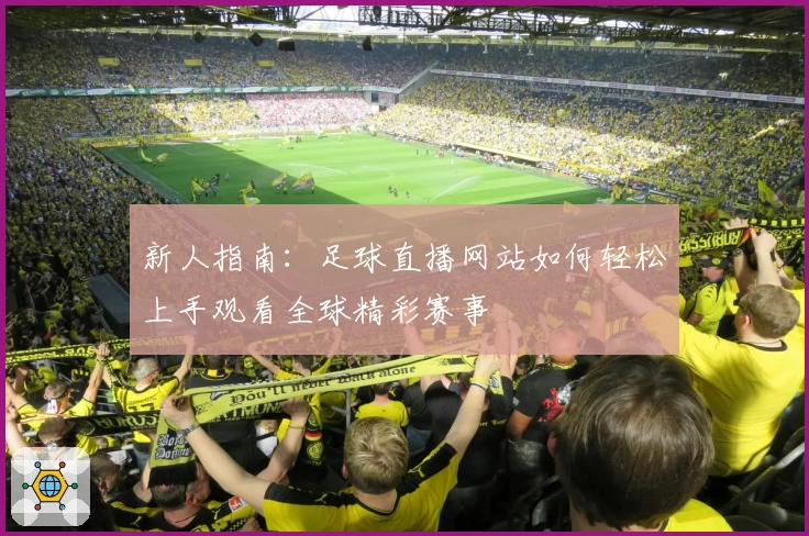 新人指南：足球直播网站如何轻松上手观看全球精彩赛事